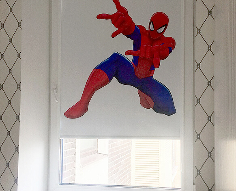 Рулонные шторы с изображением Человека-паука