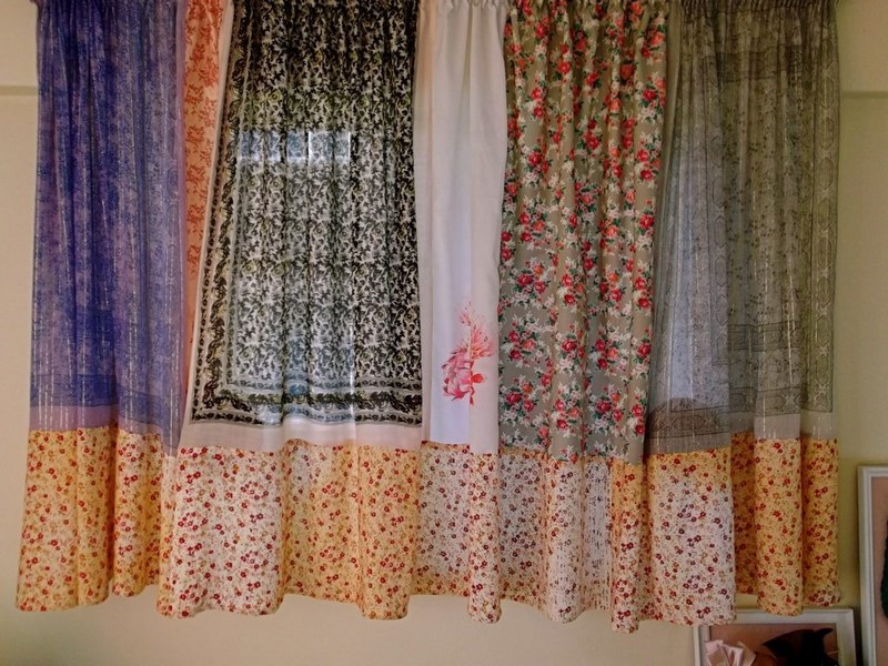 Как сшить шторы из двух тканей разного цвета своими руками?