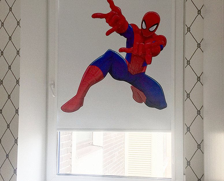 Рулонная штора с изображением Человека-паука