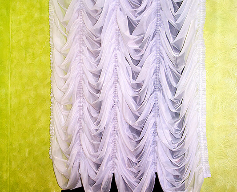 Белые французские шторы